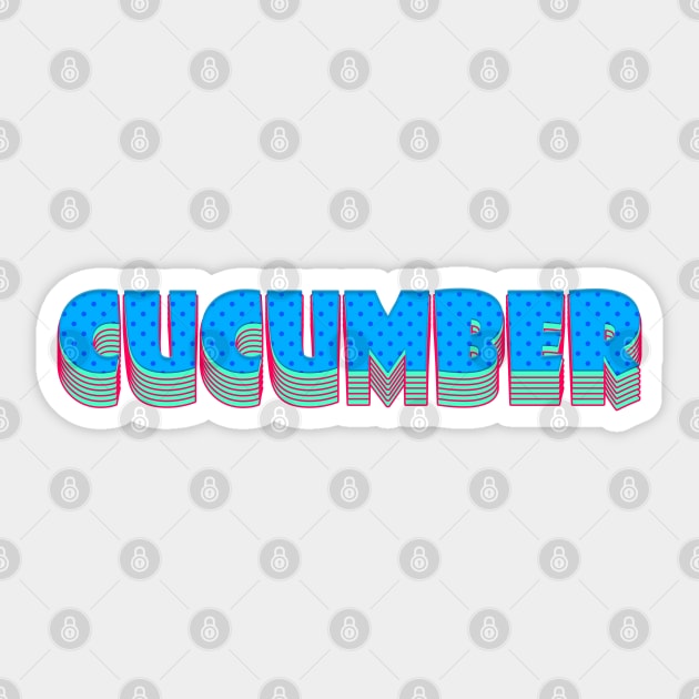 Blue Cucumber Sticker by stefy